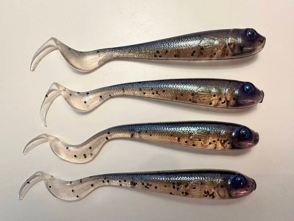 Predalure Baits - Phantom Minnow - 12 cm Curly Tail 4kpl