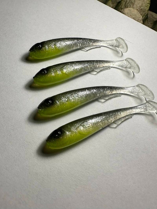 Predalure Baits - Paddle tail – Green Bullet Tuplasetti (Extra Soft)