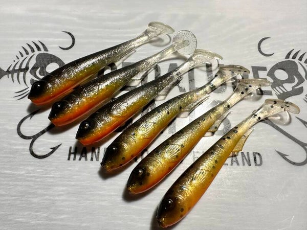 Predalure Baits - Paddle tail – PredaFire 9 cm + Burnt Shiner 9cm 3+3 setti (Extra Soft)