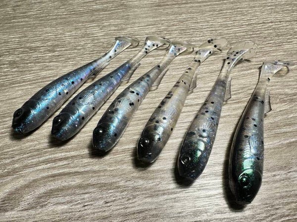 Predalure Baits - Spessu - Paddle tail - 9cm Sininen 6 kpl