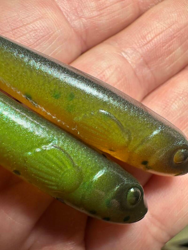 Predalure Baits - Paddle tail –  - Neon Perch 2.0  9cm 6kpl