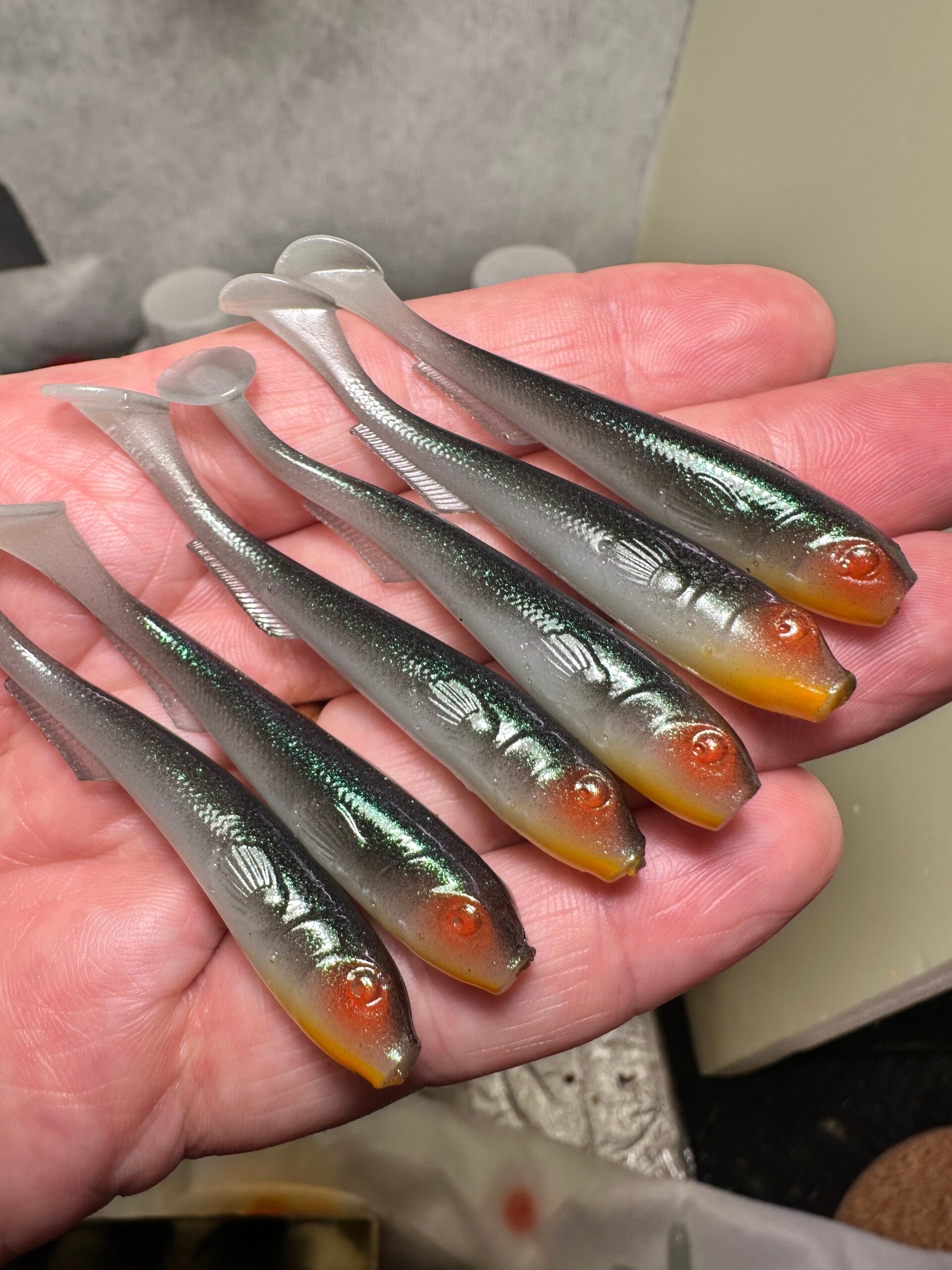 Predalure Baits - Paddle tail – Dark Natural (Extra Soft) 6kpl