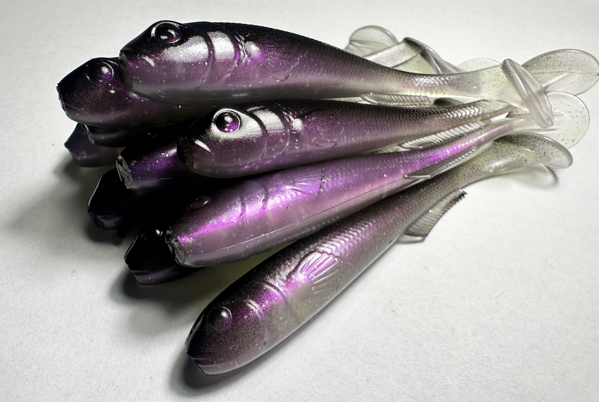 Predalure Baits - Paddle tail  9cm – Midnight Violet 6kpl