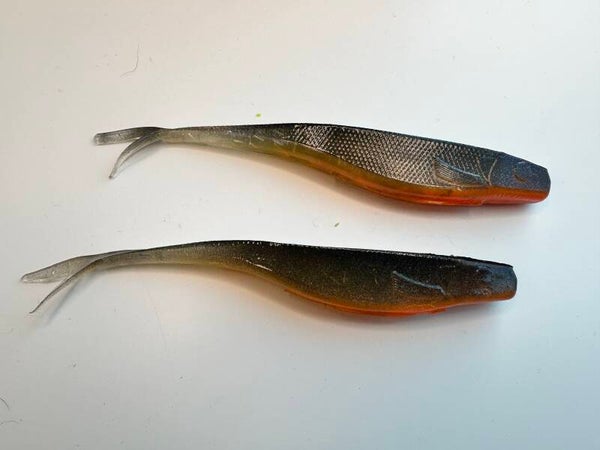 Predalure Baits Burnt Shiner Pilkki shad V-pyrstö 12cm 2kpl