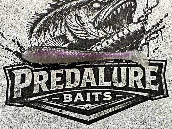 Predalure Baits - Paddle tail  7cm – Midnight Violet 6kpl