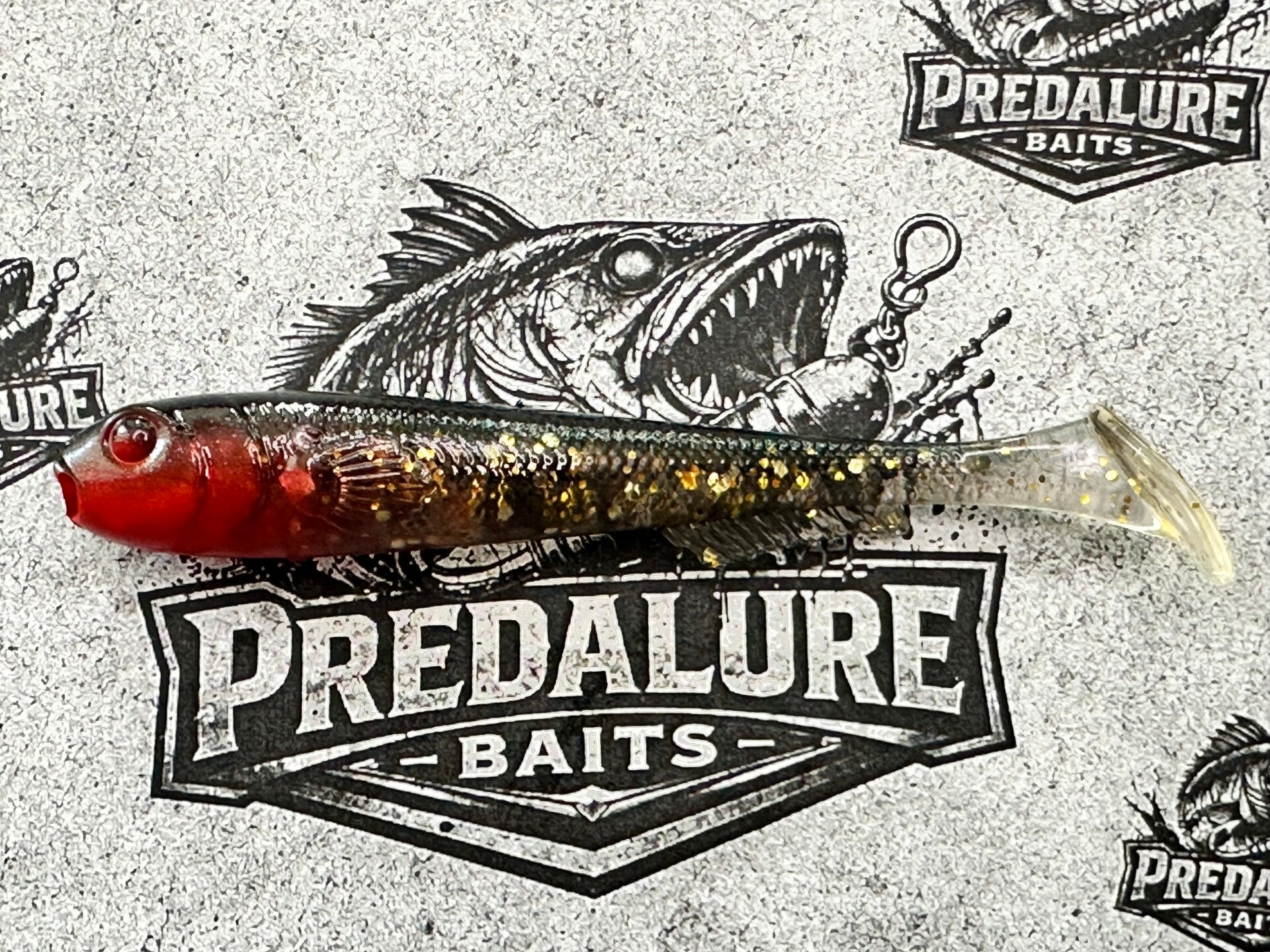 Predalure Baits - Paddle tail 12cm – Redhead Gold Dust
