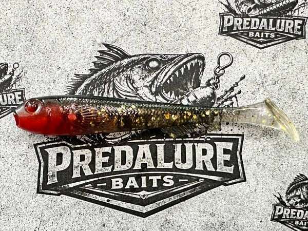 Predalure Baits - Paddle tail 12cm – Redhead Gold Dust