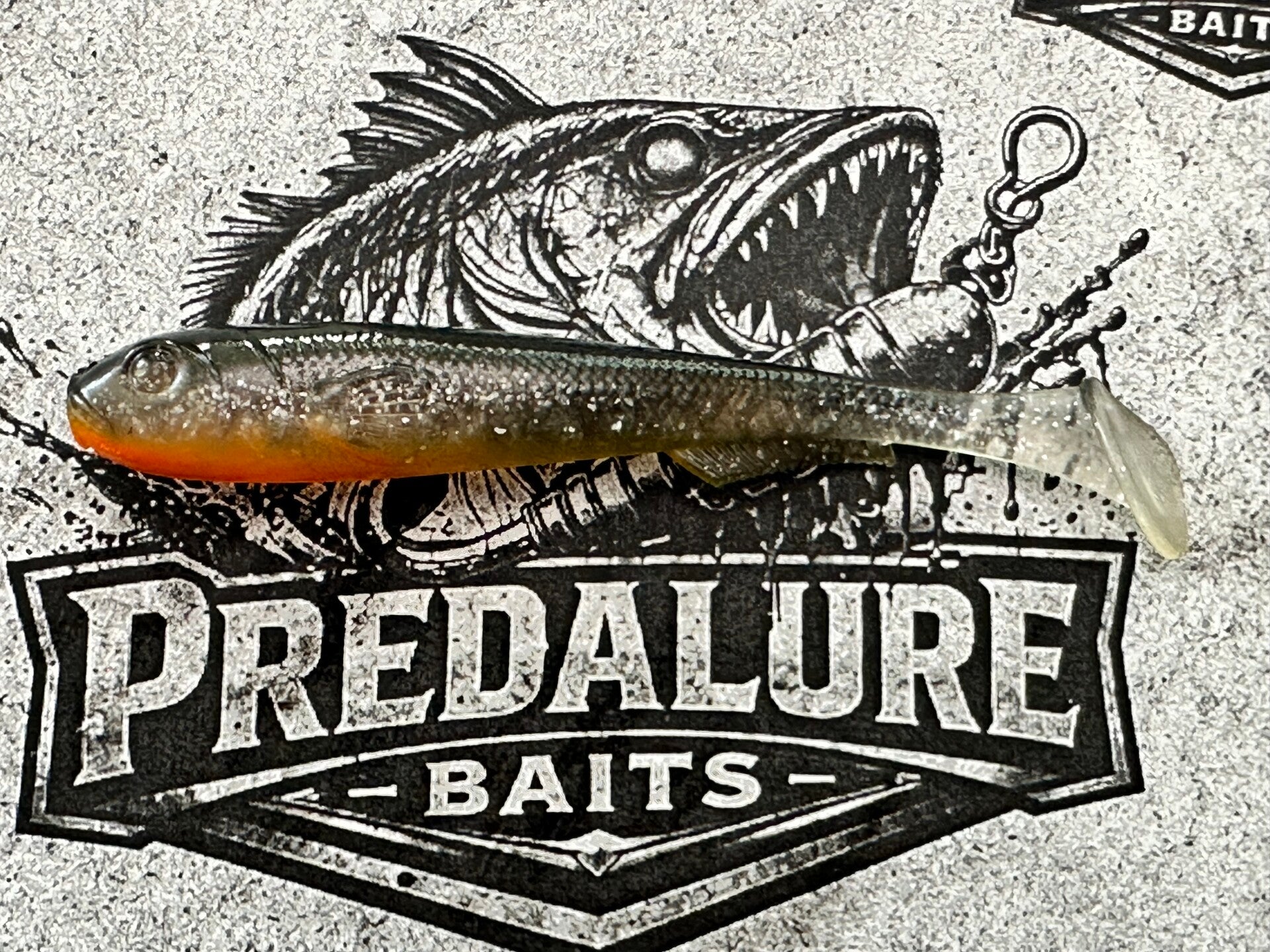 Predalure Baits - Paddle tail  9cm – Burnt Shiner 6kpl