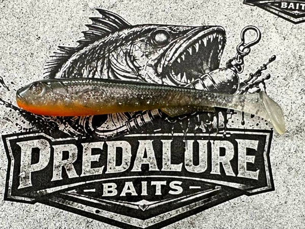 Predalure Baits - Paddle tail  9cm – Burnt Shiner 6kpl