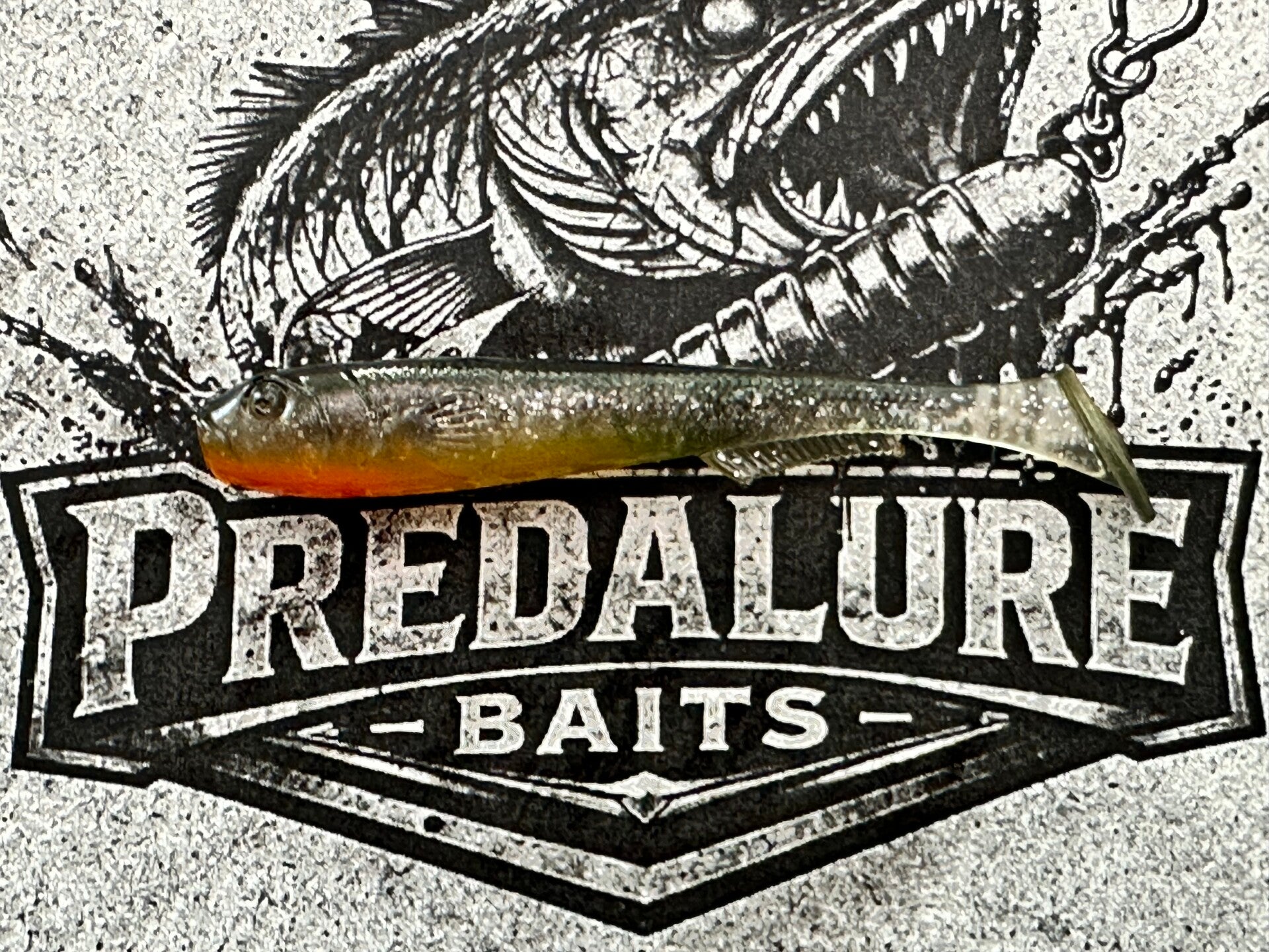 Predalure Baits - Paddle tail 7cm – Burnt Shiner 6kpl