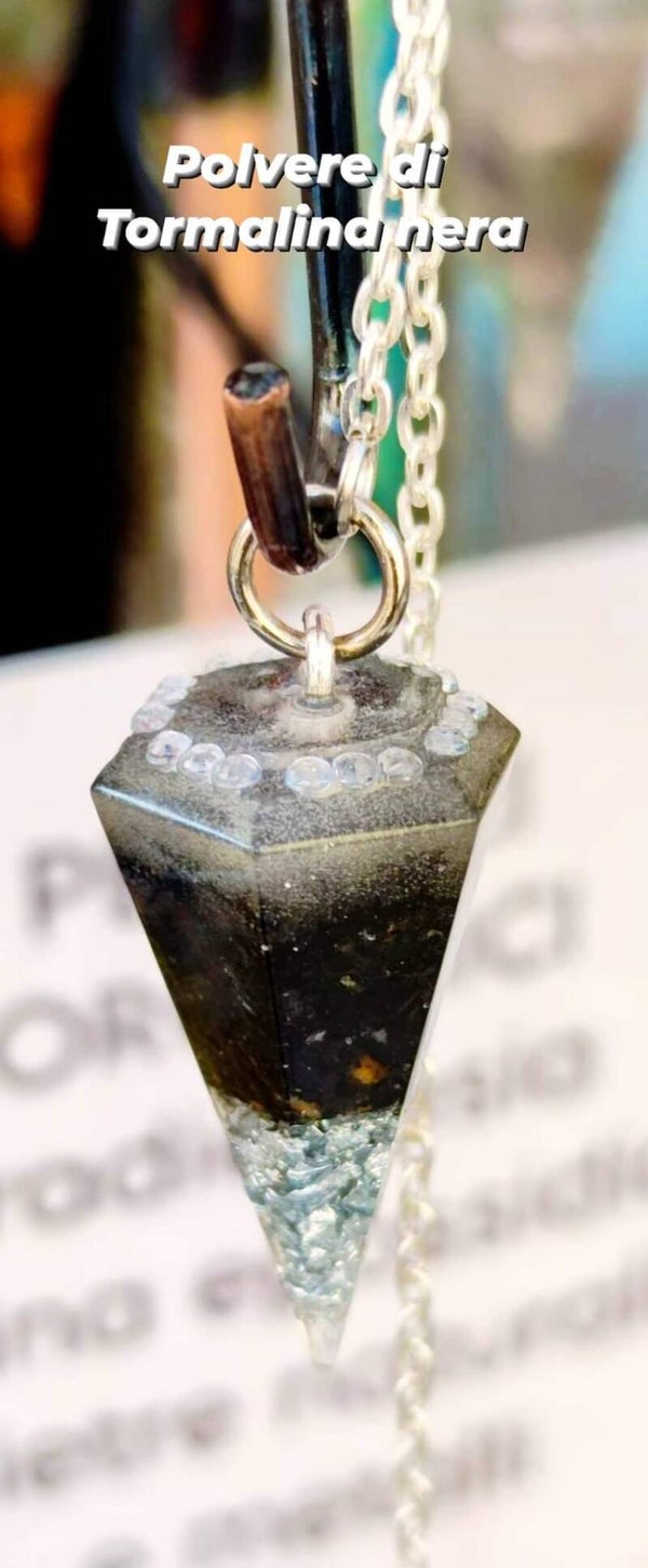 Pendolo polvere Tormalina nera