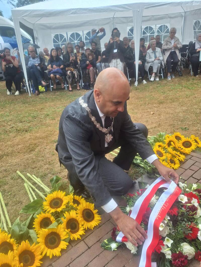 Kranslegging loco-burgemeester Utrecht Brahim Abid