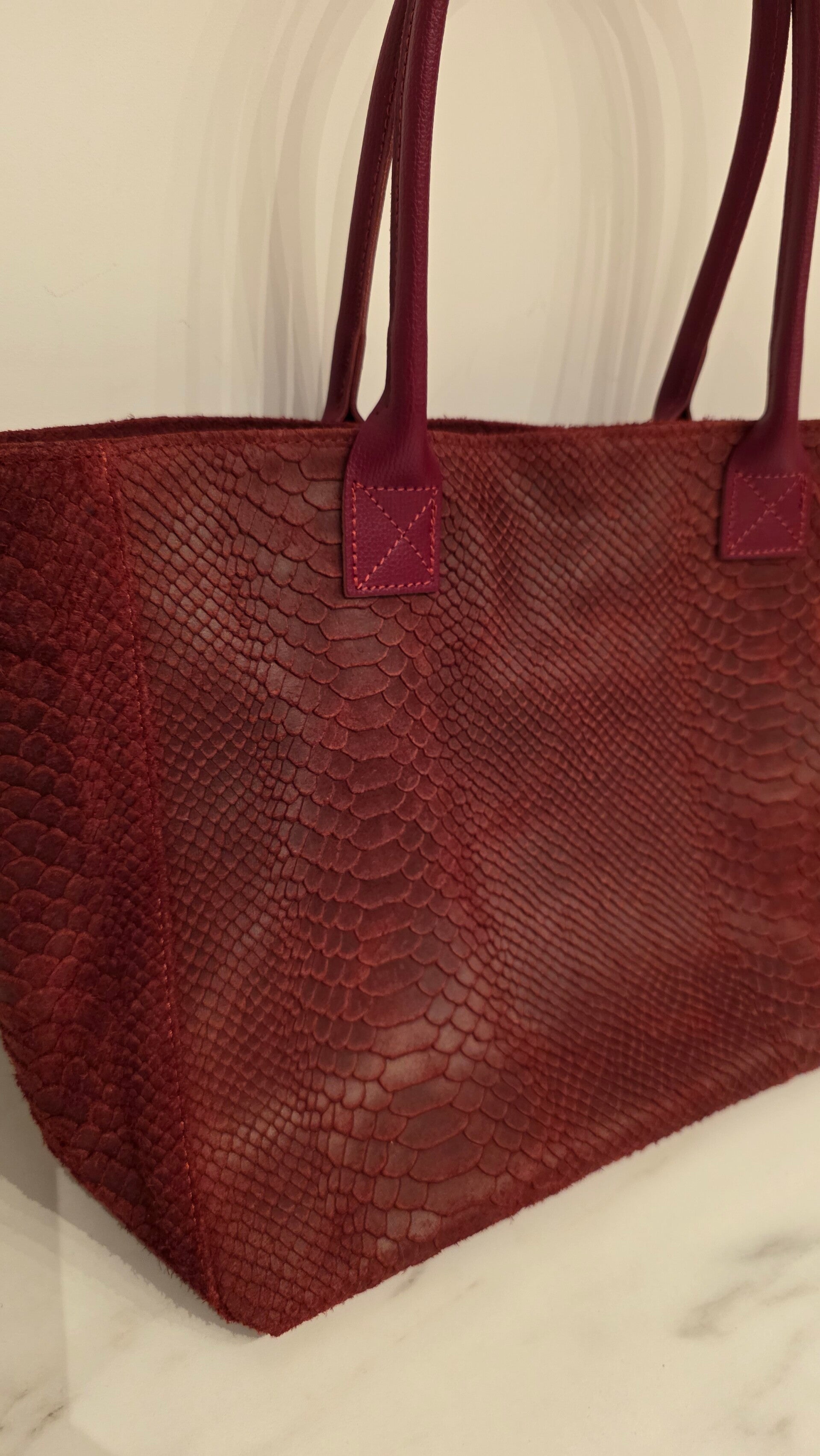 Shopper aus Echtleder – 2-in-1