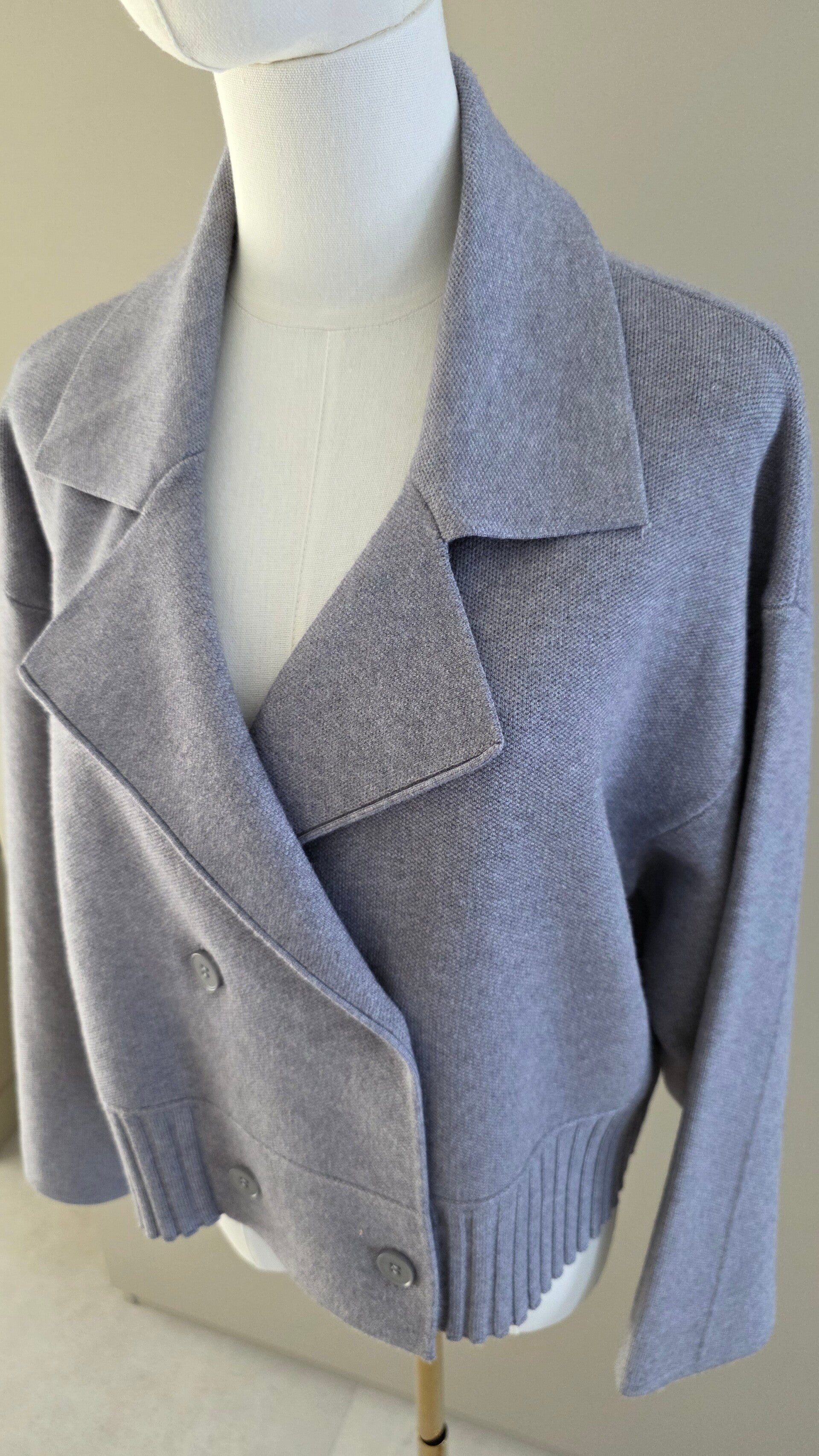 Strickjacke mit reverskragen