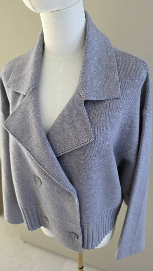 Strickjacke mit reverskragen