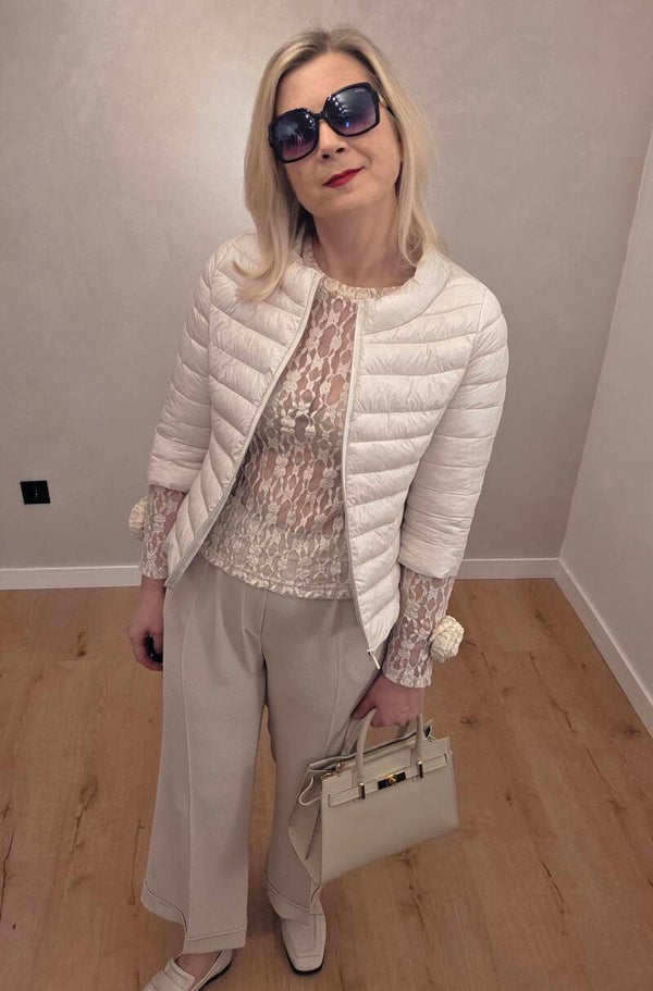 Leichte Steppjacke mit 3/4-Ärmeln