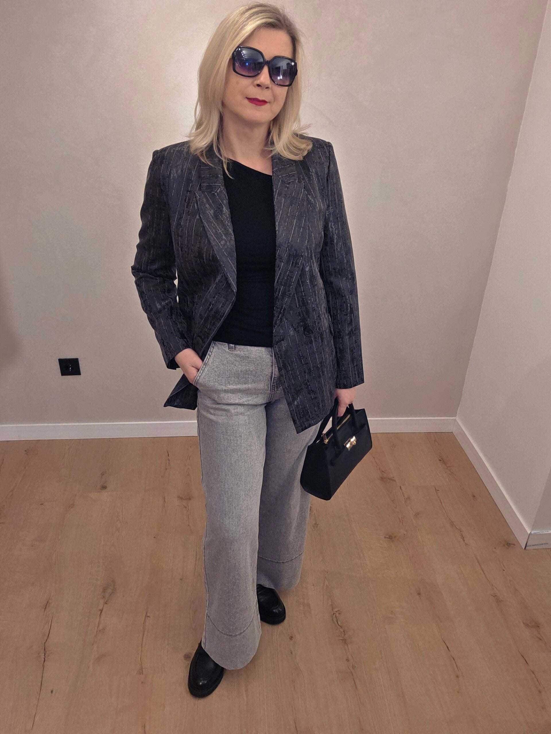 Eleganter Blazer mit Strukturmuster