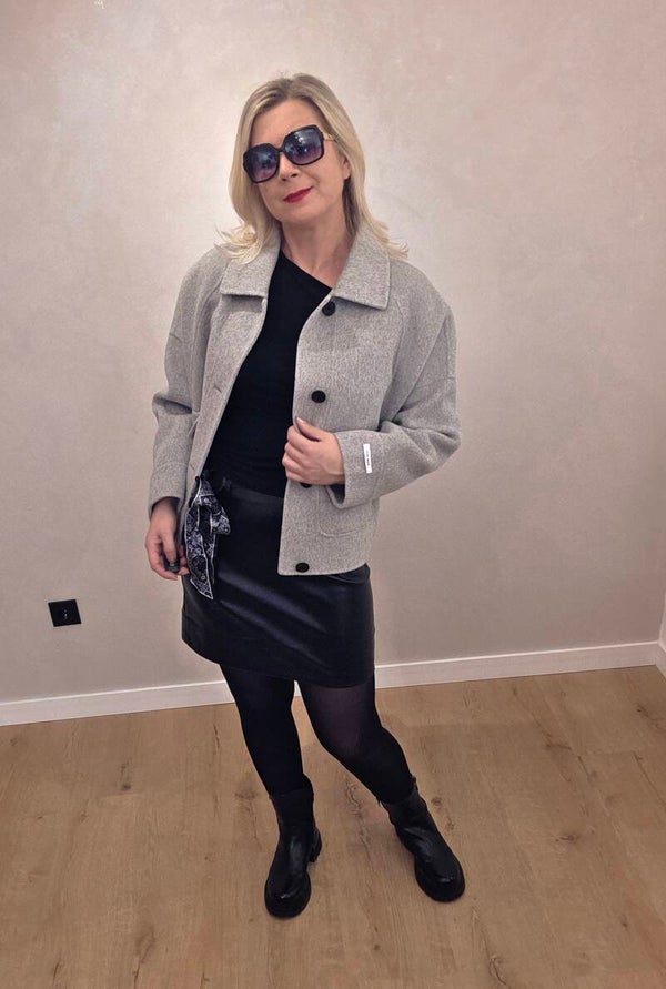 Handmade Wolljacke mit Kaschmir