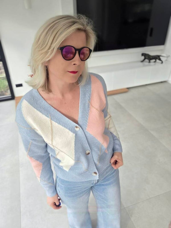 Strick-Cardigan in Pastellfarben