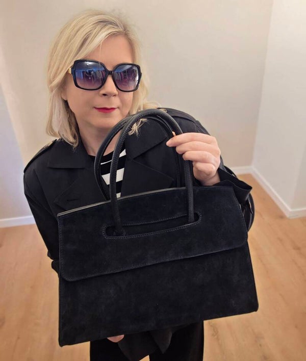 Wildleder Tasche – Schwarz