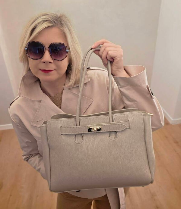 Damen-Handtasche aus echtem Leder – klassisch und elegant