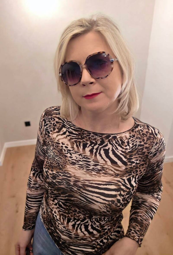 Feines Longsleeve im Animal-Print – modern & ausdrucksstark
