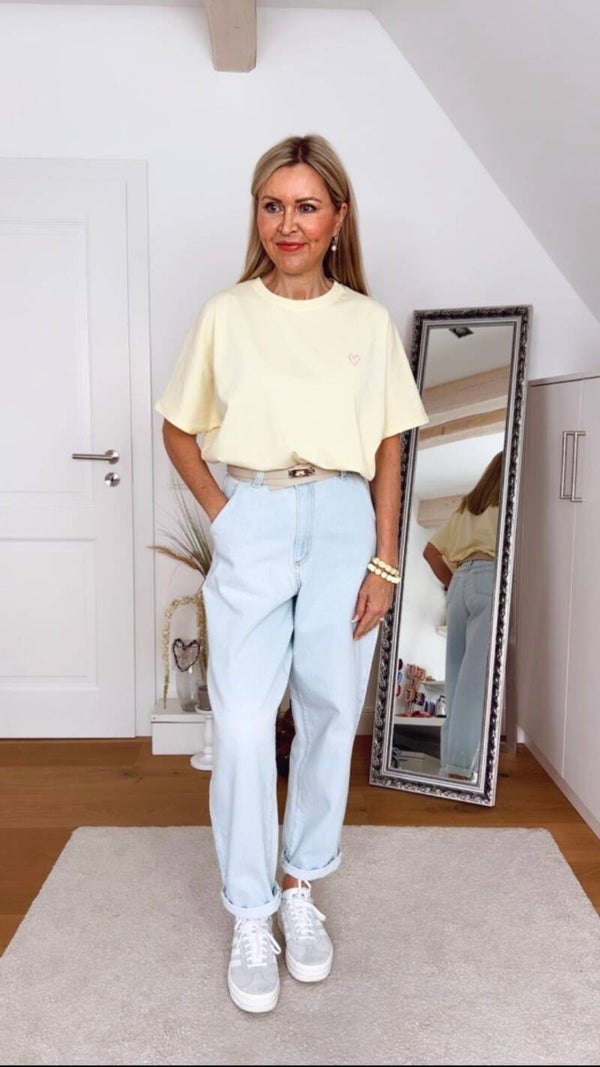 High Waist Jeans – 100% Baumwolle