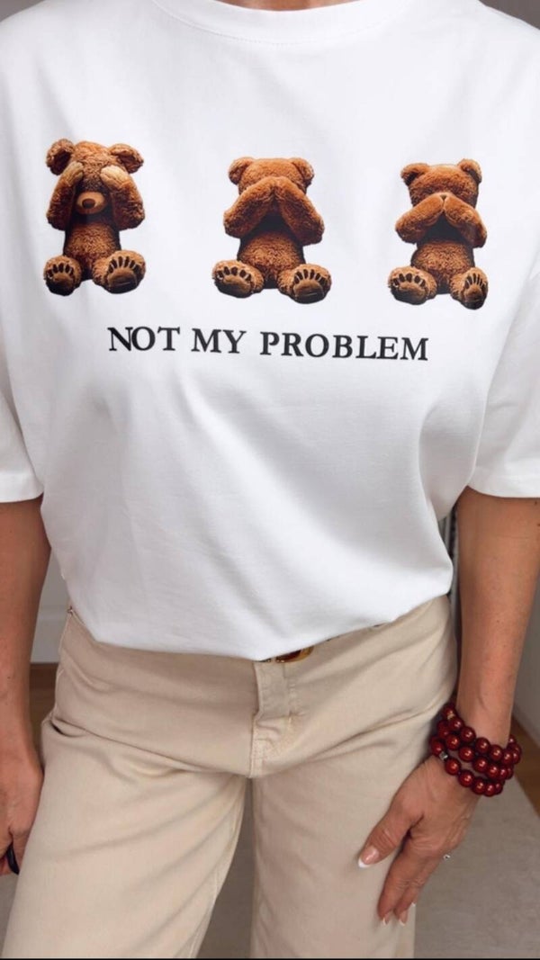 Oversize T-Shirt „Not My Problem“