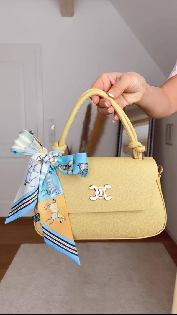 Handtasche aus weichem Kunstleder – 6 Farben
