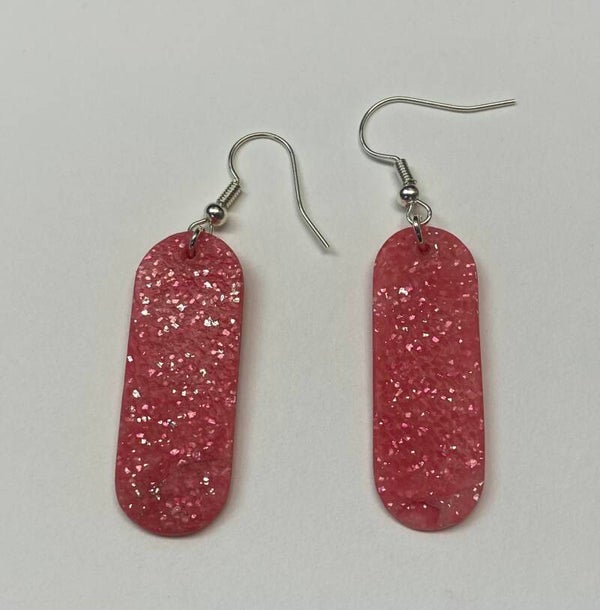 Pinkish Red Earrings
