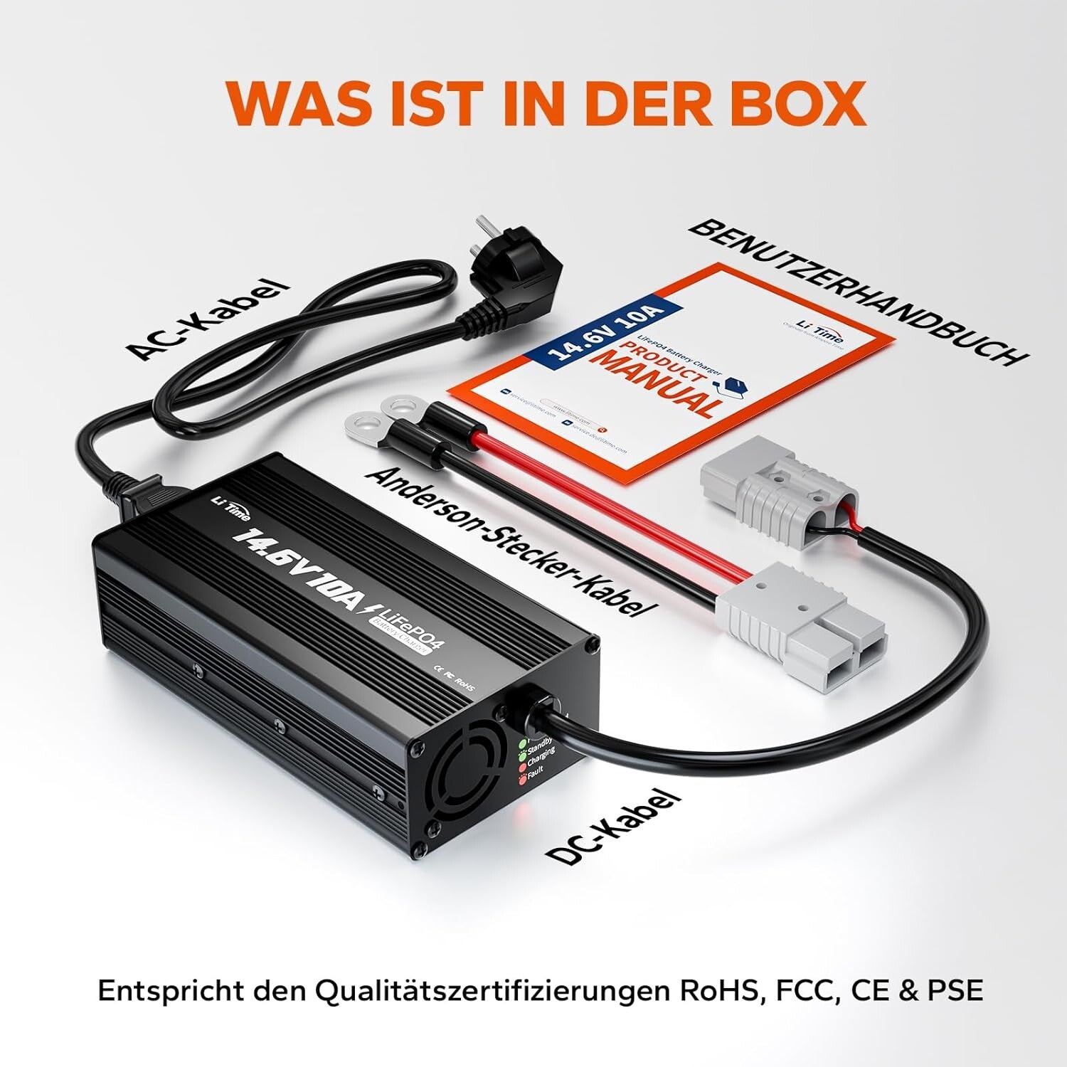 #ZL01 Ladegerät 20A für Batterien Typ LiFePO4