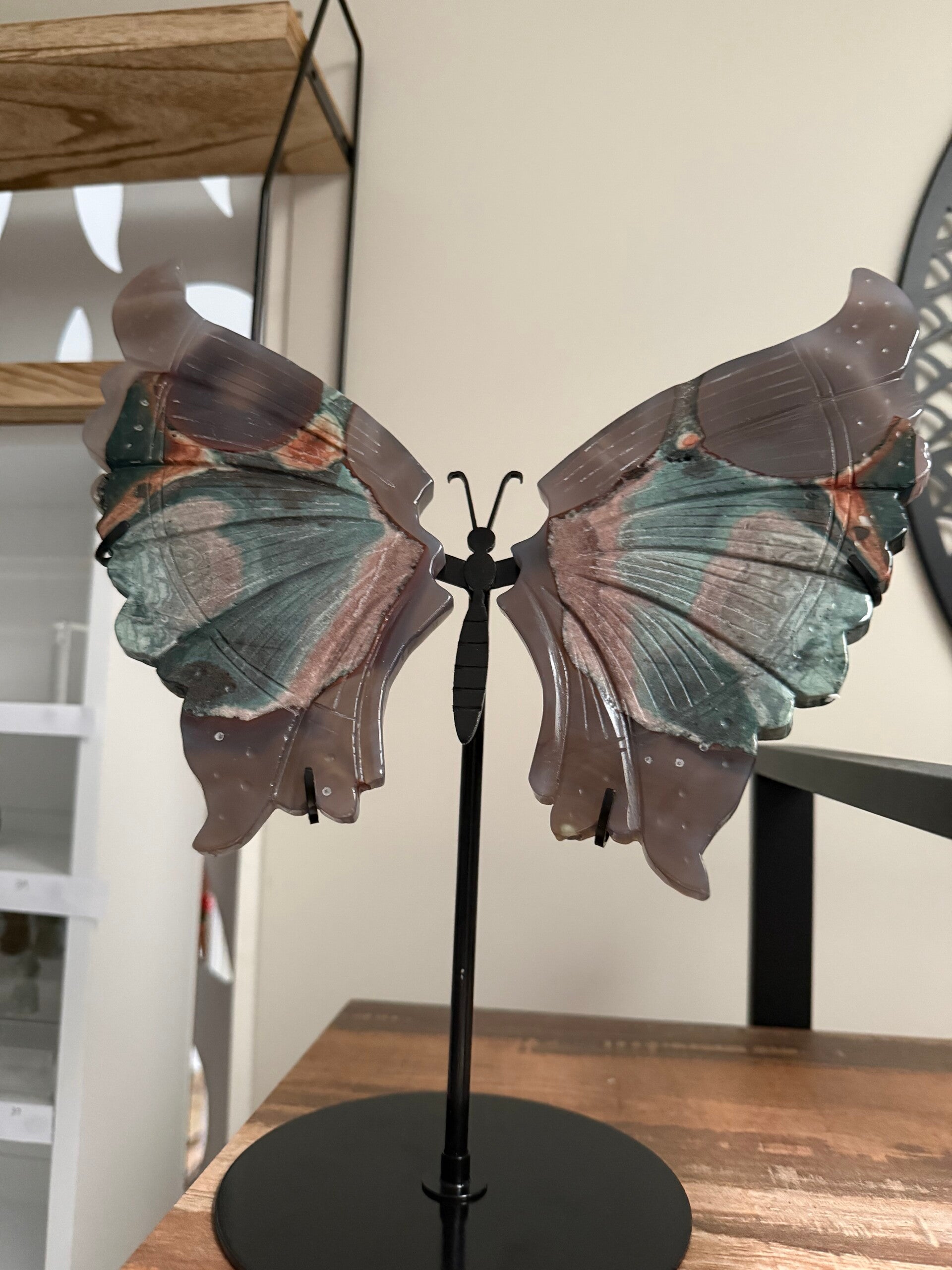 Extra Large Agate Butterfly Wings