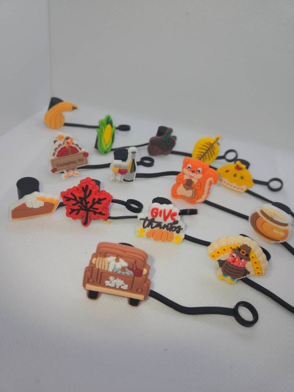 Straw Toppers - Holiday