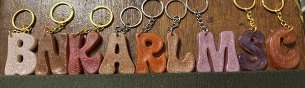 Resin Keychains - Alphabet
