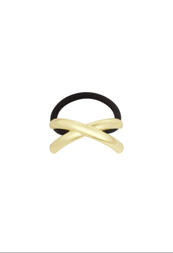 Haar elastiek goud X