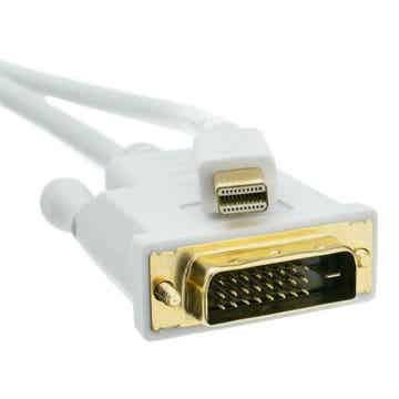Câble Mini Displayport mâle vers DVI mâle 6 Pieds