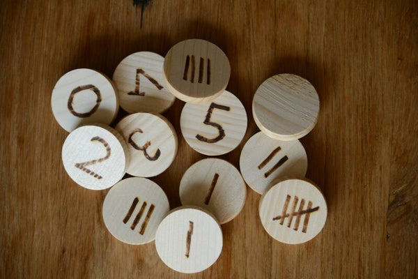 Houten schijven 0-5 en | - |||||