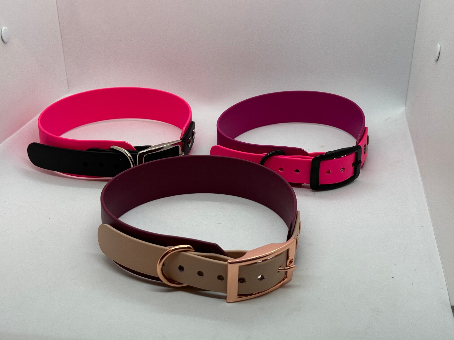 zweifarbiges Halsband aus Biothane in verschiedenen Größen