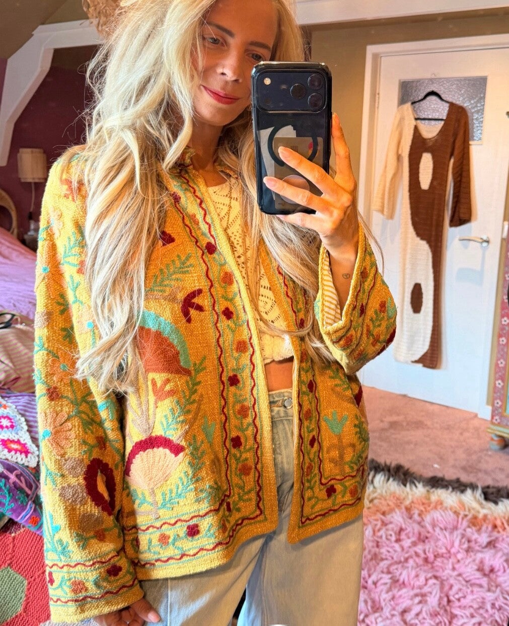 Suzani cotton jacket..
