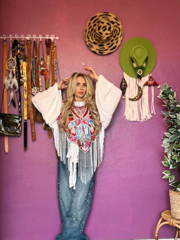 Pailletten kralen top**