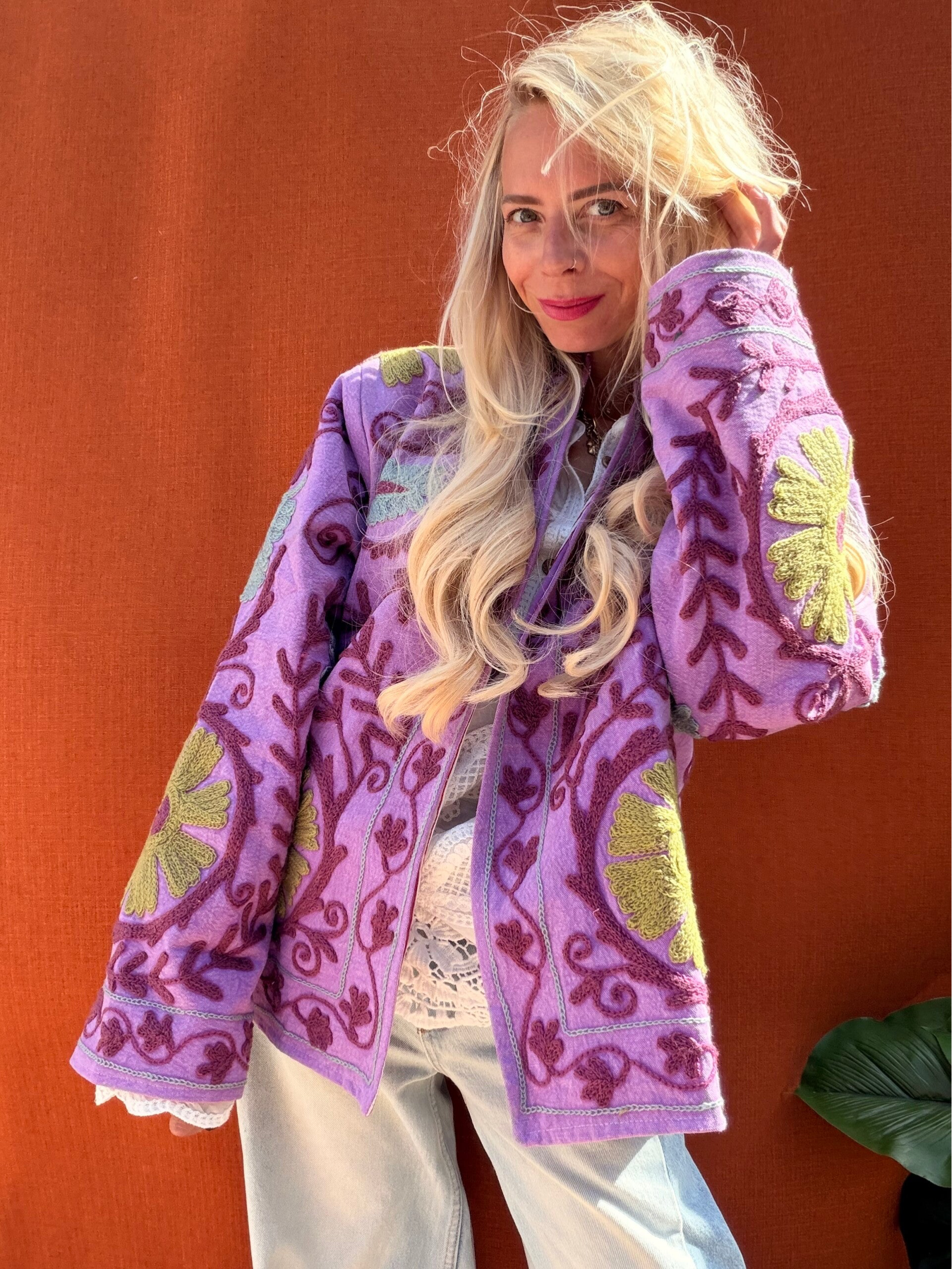 Suzani cotton jacket_