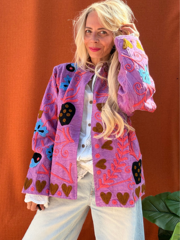 Suzani cotton jacket_