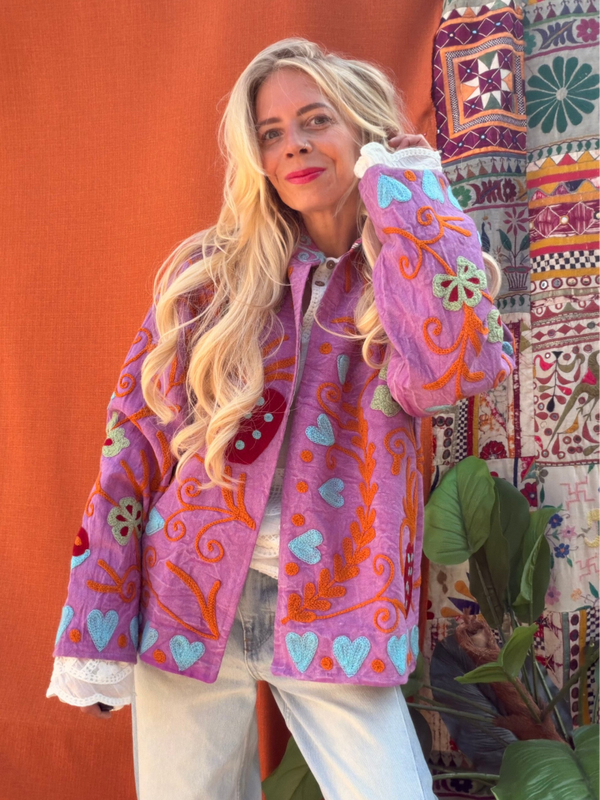 Suzani cotton jacket_