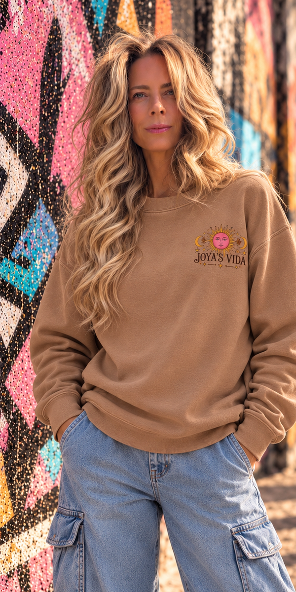 Joya's Vida Logo Sweater Sand