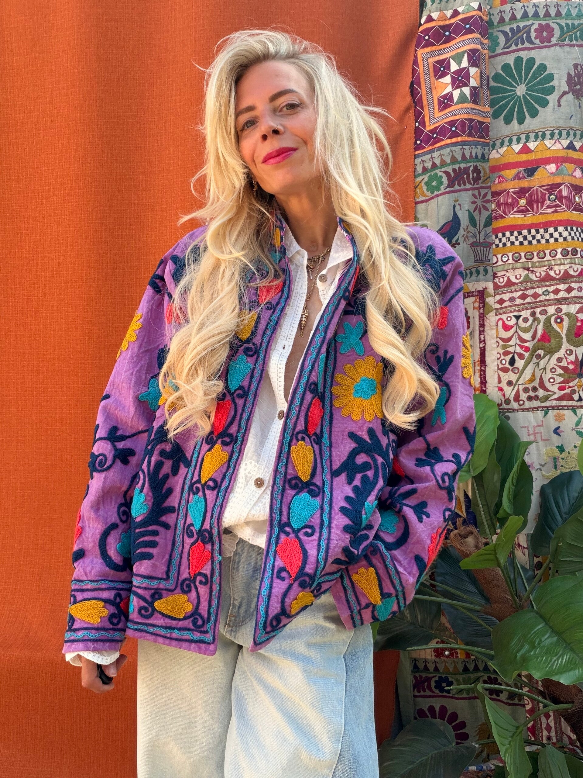 Suzani cotton jacket_