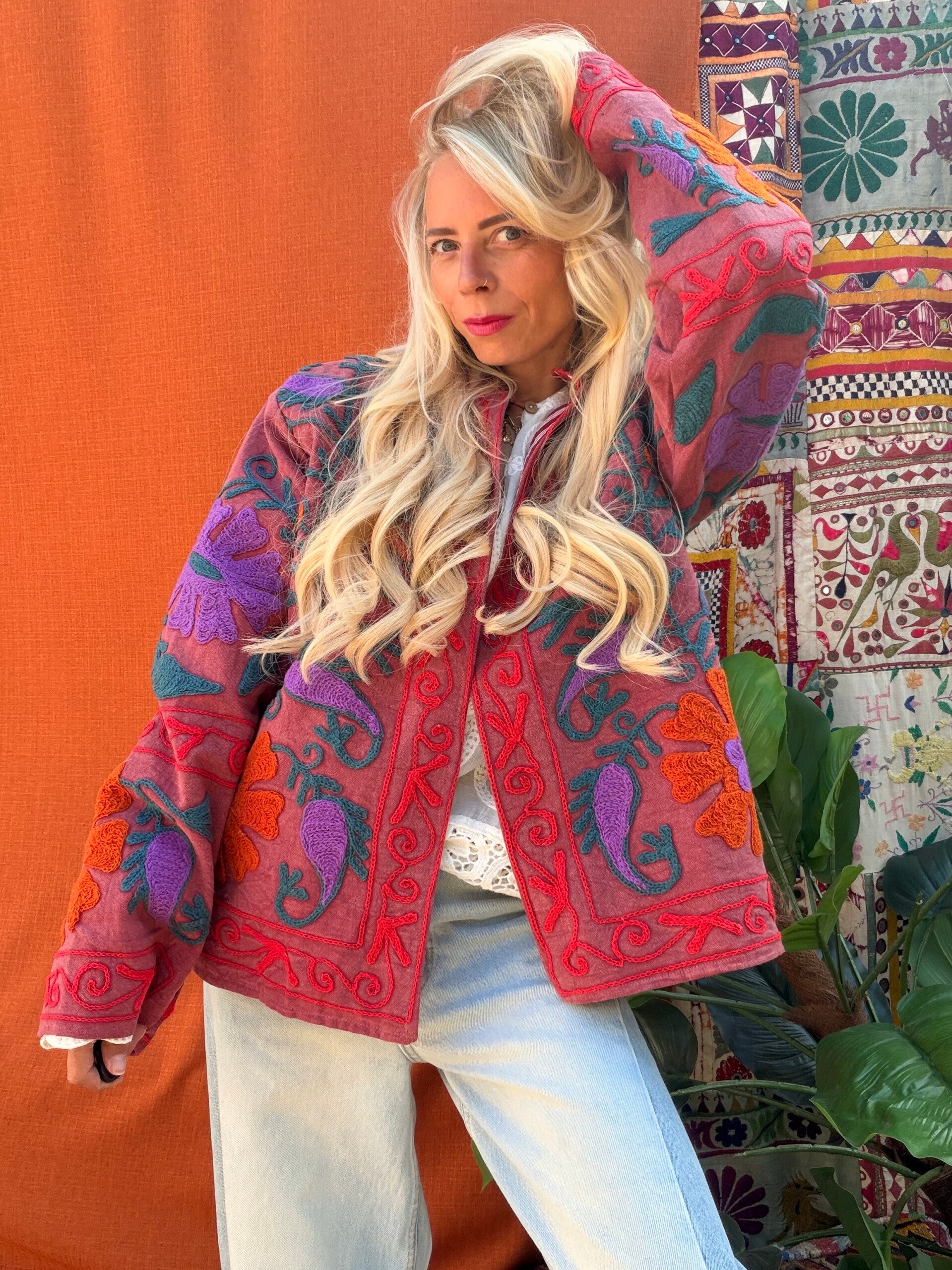 Suzani cotton jacket_