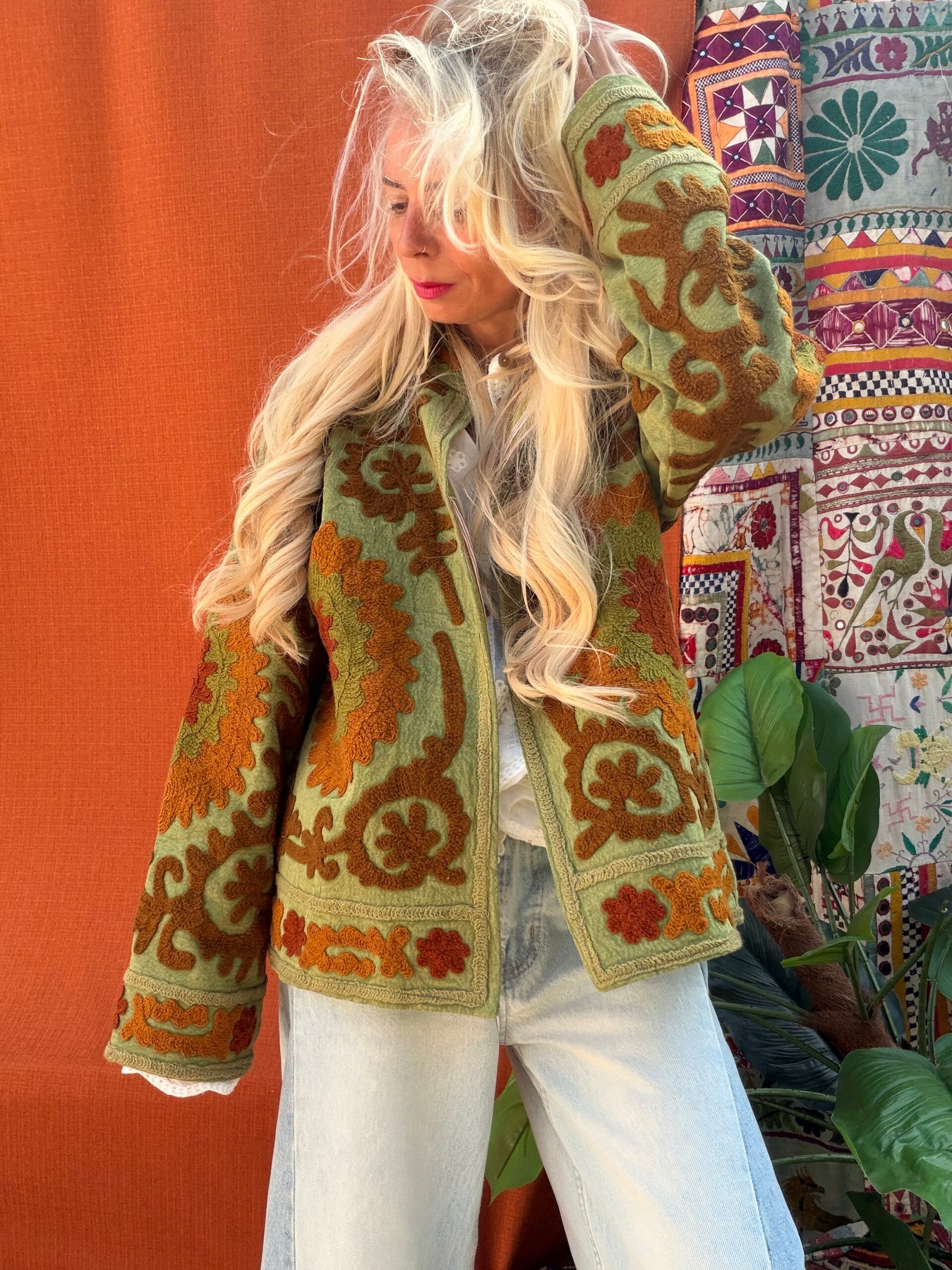 Suzani cotton jacket_