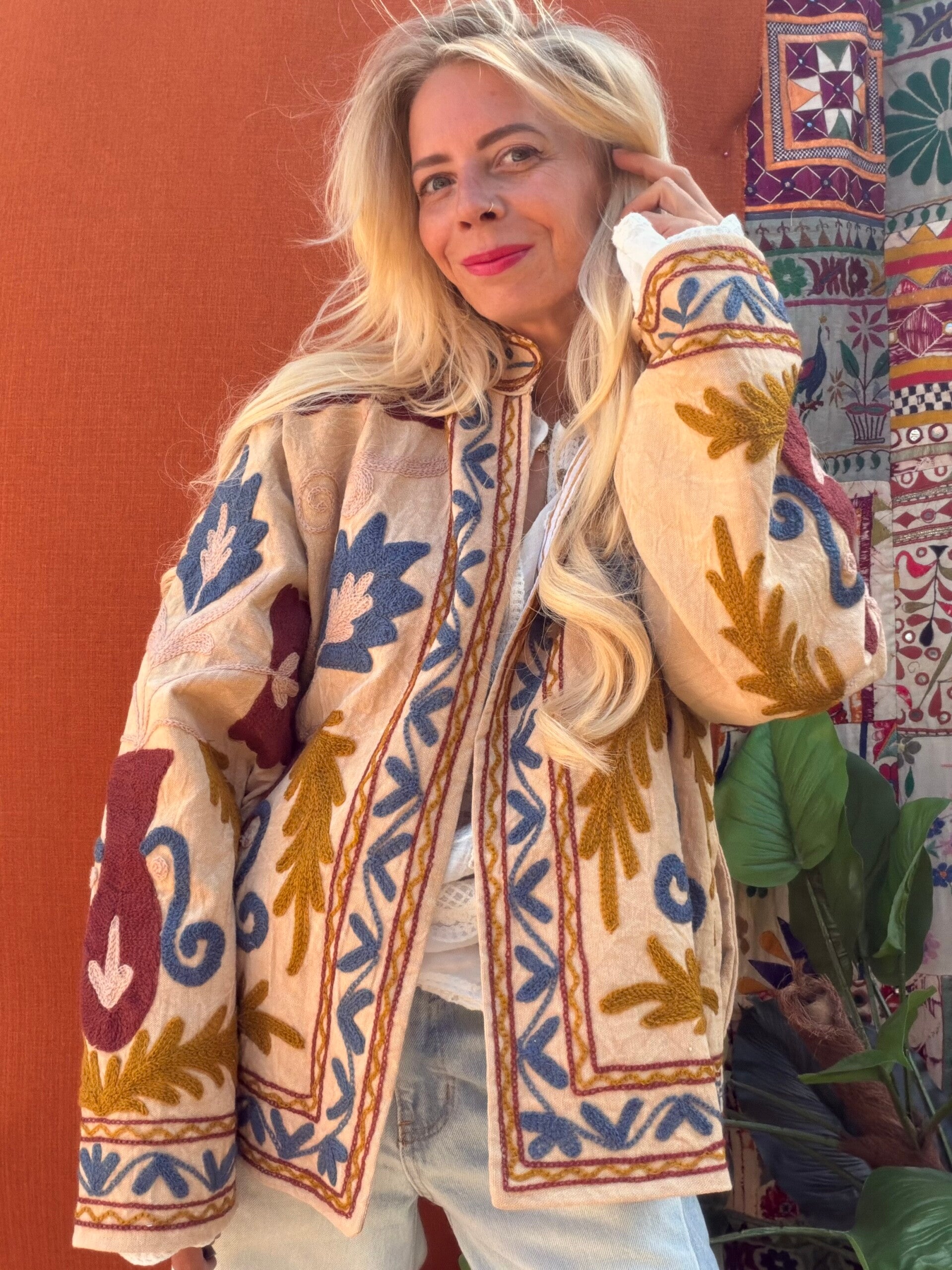 Suzani cotton jacket_