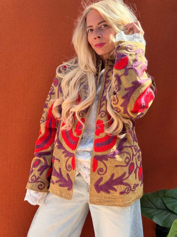 Suzani cotton jacket_