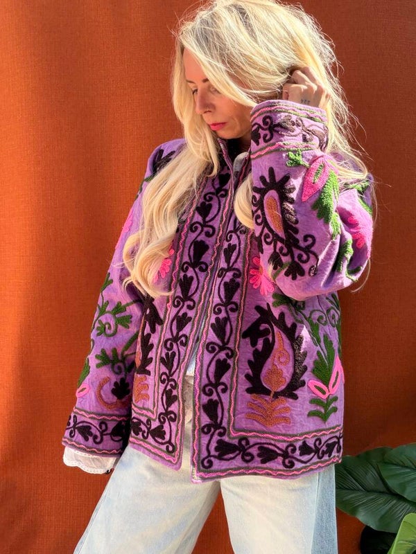 Suzani cotton jacket_
